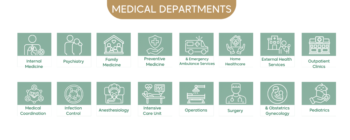 الأقسام الطبية