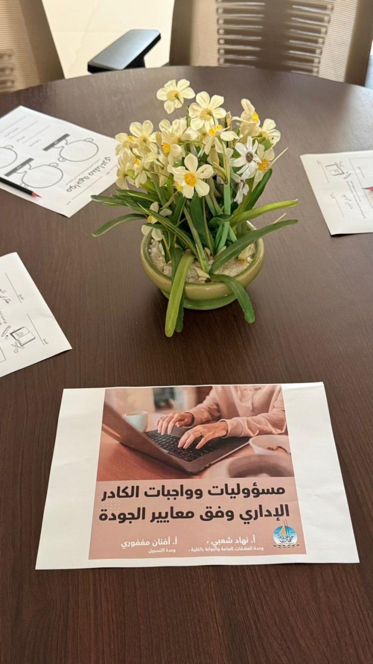 مسؤوليات وواجبات الكادر الإداري بكلية الشريعة والقانون